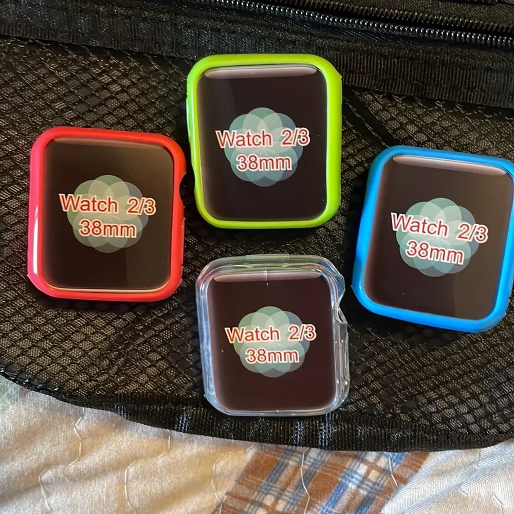 Apple Watch Band Organizer Carrying Case and 4 Faceplate Covers Fits 38mm